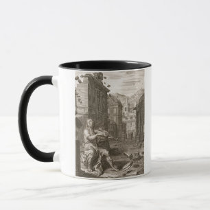Mug Amphion construit les murs de Thebes par la