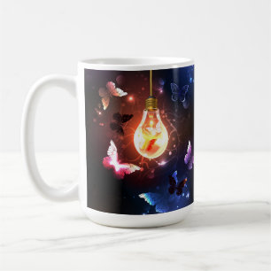 Mug Ampoule lumineuse avec papillons nocturnes