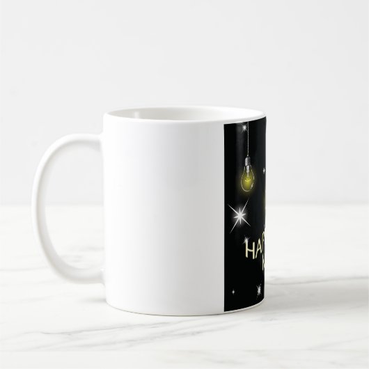 Mug Ampoules Lumineuses Modernes Bonne Année (Gauche)