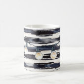 Mug Ampoules Rayures Bleu Marine (Centre)