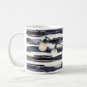 Mug Ampoules Rayures Bleu Marine (Gauche)