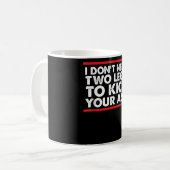 Mug Amputé de jambe Amputation amusante Humour Soutien (Devant gauche)