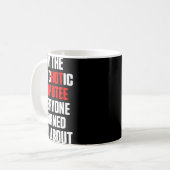 Mug Amputé Humour bras de jambe chaude récupération am (Devant gauche)