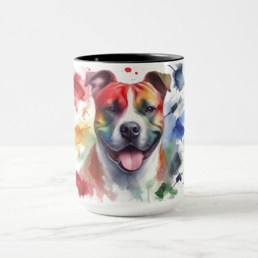 Mug Amstaff färgrik.  (Centre)