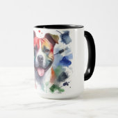 Mug Amstaff färgrik.  (Devant droit)