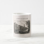 Mug Amsterdam | Conception de ville de voyage vintage (Centre)