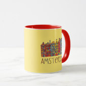 Mug Amsterdam dans la mosaïque (Devant droit)