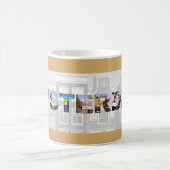 Mug Amsterdam Holland Canal Homes Photos de Voyage (Centre)