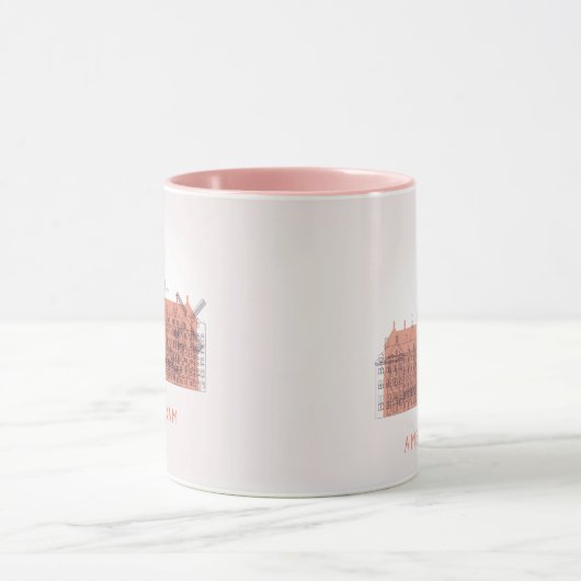 Mug Amsterdam, horizon de Pays-Bas | des points de (Centre)