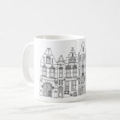 Mug Amsterdam houses on a mug. (Devant gauche)