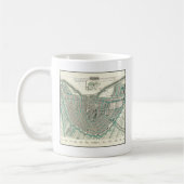 Mug Amsterdam, Pays-Bas • Carte antique de plan de (Gauche)