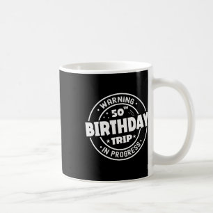 Mug Amusant 50 Ans Avertissement 50ème Anniversaire Vo