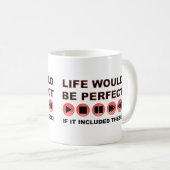 Mug amusant à distance de vie (Devant droit)