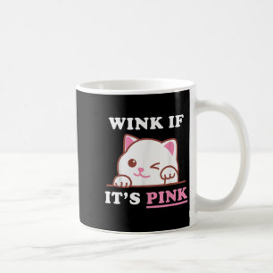 Mug Amusant Adulte Humour Cute Chat Cool rose Shocker
