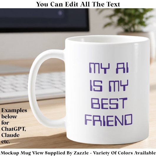 Mug Amusant AI/Chatbot Enthousiaste de la tech geek pe