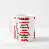 Mug Amusant Albino Possum Vampire animal (Devant gauche)