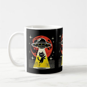Mug Amusant Alien Enlèvement de chats Amoureux de les 