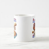 Mug Amusant américain comme Baseball & Pomme Pie (Centre)
