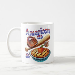 Mug Amusant américain comme Baseball & Pomme Pie