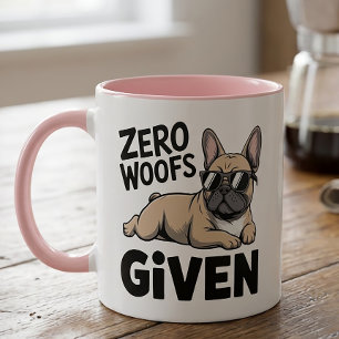 Mug Amusant Amoureux de Bouledogue Français Chien Anti