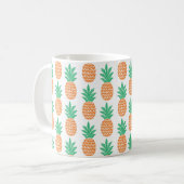 Mug amusant ananas sans couture motif (Devant gauche)