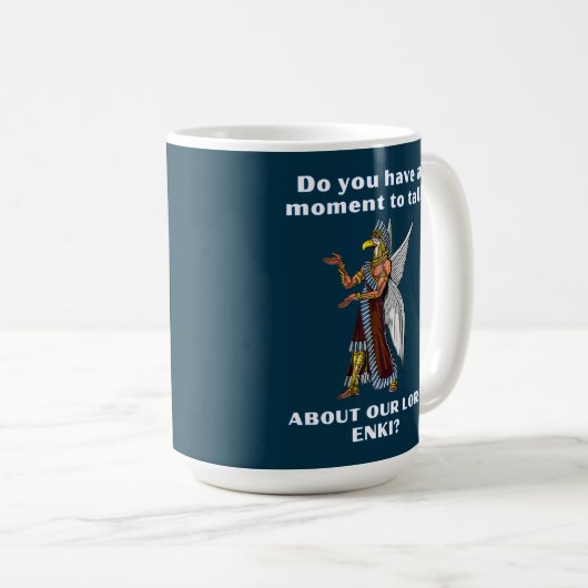Mug Amusant ancien UFO Annunaki Alien (Devant droit)