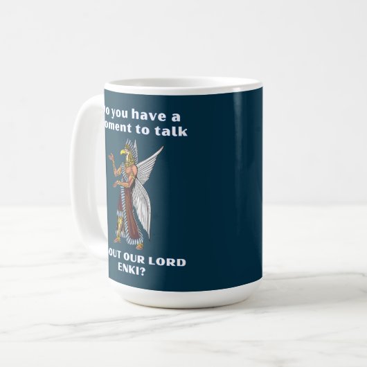 Mug Amusant ancien UFO Annunaki Alien (Devant gauche)