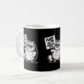 Mug Amusant Angry Fluffy Chat Animaux Propriétaires Ch (Devant gauche)