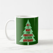 Mug Amusant anti-gouverneur Abbott Noël Tree Holiday (Gauche)
