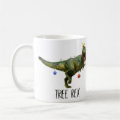 Mug Amusant arbre de Noël Rex Dinosaur Eléphant blanc (Gauche)