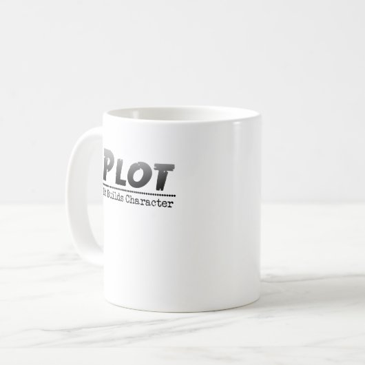 Mug Amusant auteur écrivain Pun Plot It Builder (Devant gauche)