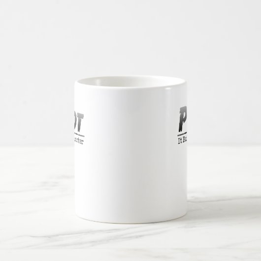 Mug Amusant auteur écrivain Pun Plot It Builder (Centre)