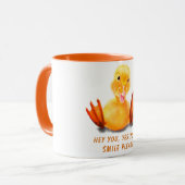 Mug amusant avec un sourire de canards jouant - Vo (Devant gauche)