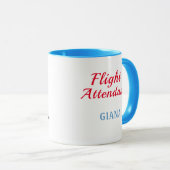 Mug Amusant avion de décollage de l'agent de bord (Devant droit)