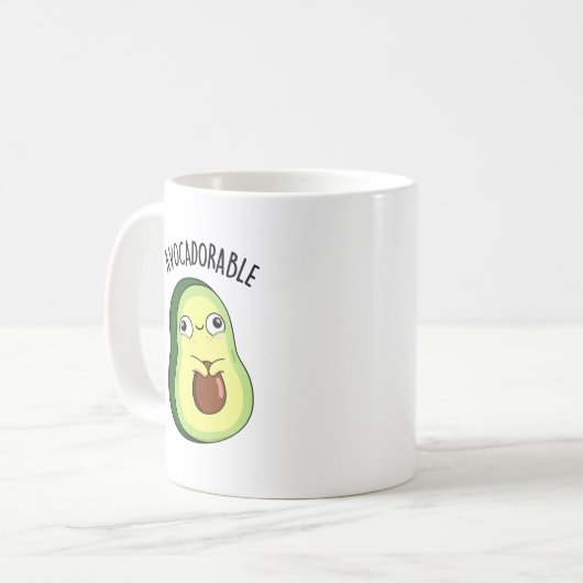Mug Amusant Avoc amusant Avocado Pun (Devant gauche)