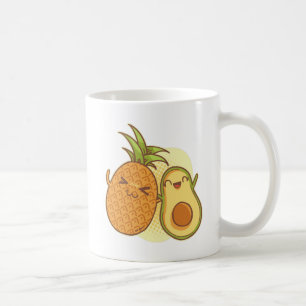 Mug Amusant Avocado Ananas Best Friends BFF Kawaii