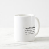 Mug Amusant Avocat Juridique Aigle Dire / Citer Droit  (Devant droit)