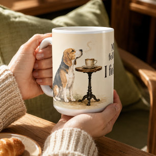 Mug Amusant Beagle personnalisé amateur de café