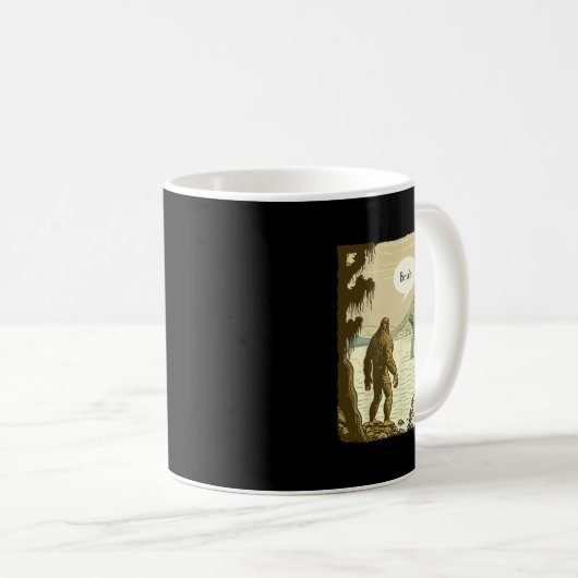 Mug Amusant Bigfoot Sasquatch Loch Ness Monster Introd (Devant droit)