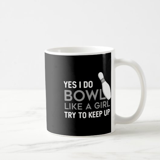 Mug Amusant Bowling Joueuse Joueuse Bowler Enthousiast (Droite)