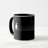 Mug Amusant Bubblegum Birds on a Wire Black (Devant gauche)
