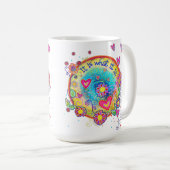 Mug Amusant C'est ce qu'il est Cité Coeur Floral (Devant droit)