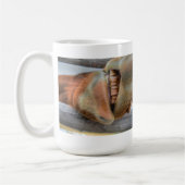 Mug Amusant Cheval Muzzle et dents (Gauche)