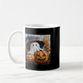 Mug Amusant Citrouille fantôme mignon Halloween Patchw (Gauche)