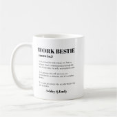 Mug Amusant collègue de travail Bestie Cadeau (Gauche)