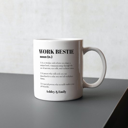 Mug Amusant collègue de travail Bestie Cadeau