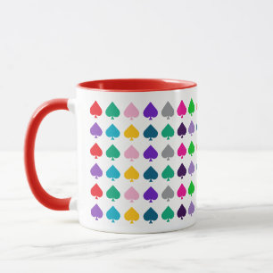 Mug Amusant, Coloré Jouer Cartes Les Pique Convient Mo