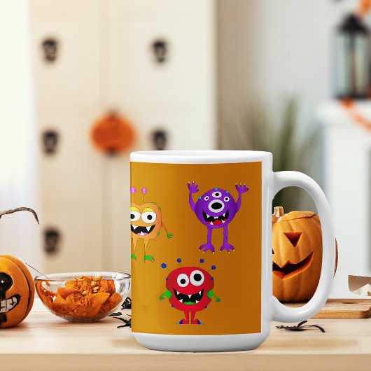 Mug Amusant, coloré, Monstres de dessin animé