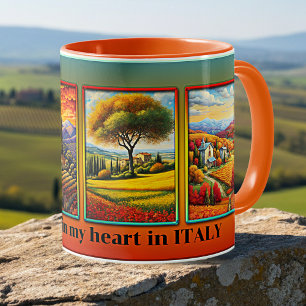 Mug Amusant Coloré Personnalisé Art Italien