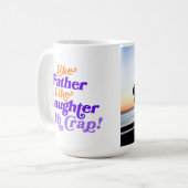 Mug Amusant Comme Père, Comme Fille Personnaliser Phot (Devant gauche)